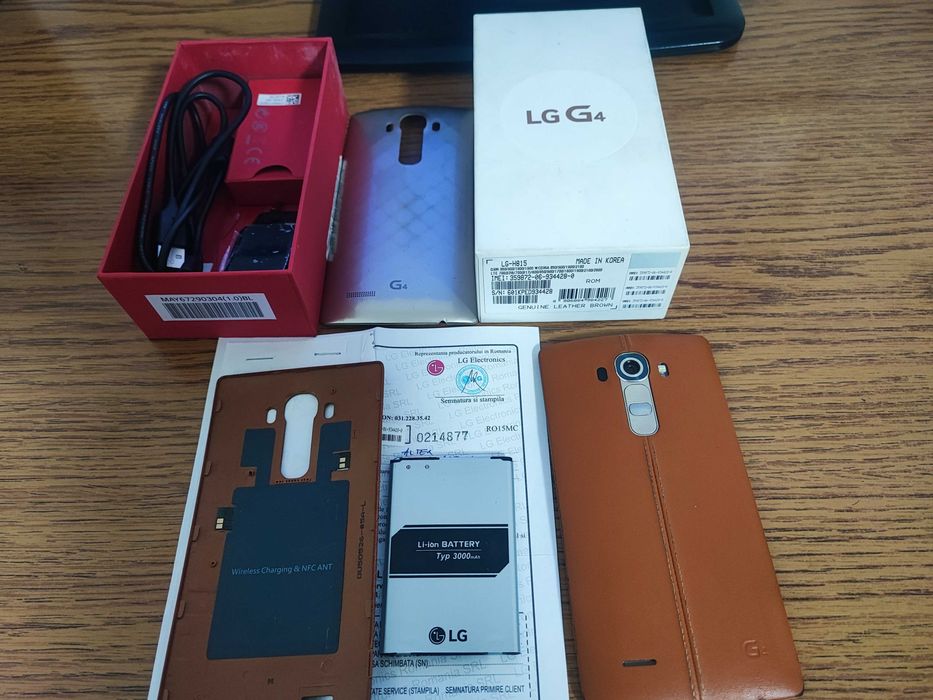 LG G4 Brown Edition  liber de retea spate piele incarcare wi-fi hexacore