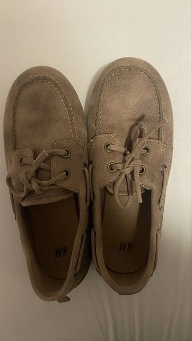 Mocasini bej unisex H&M -30