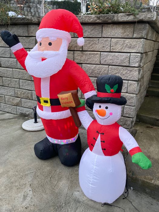 Надуваем светещ снежен човек - 1.20 см височина