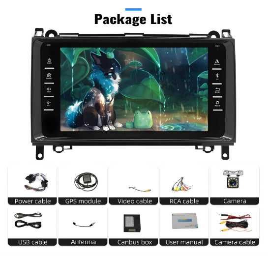 CAMECHO автомобилна мултимедия за Mercedes Benz, 2Din