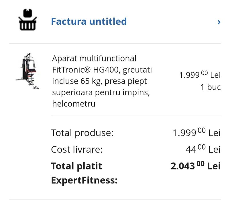 Aparat multifunctional fitness