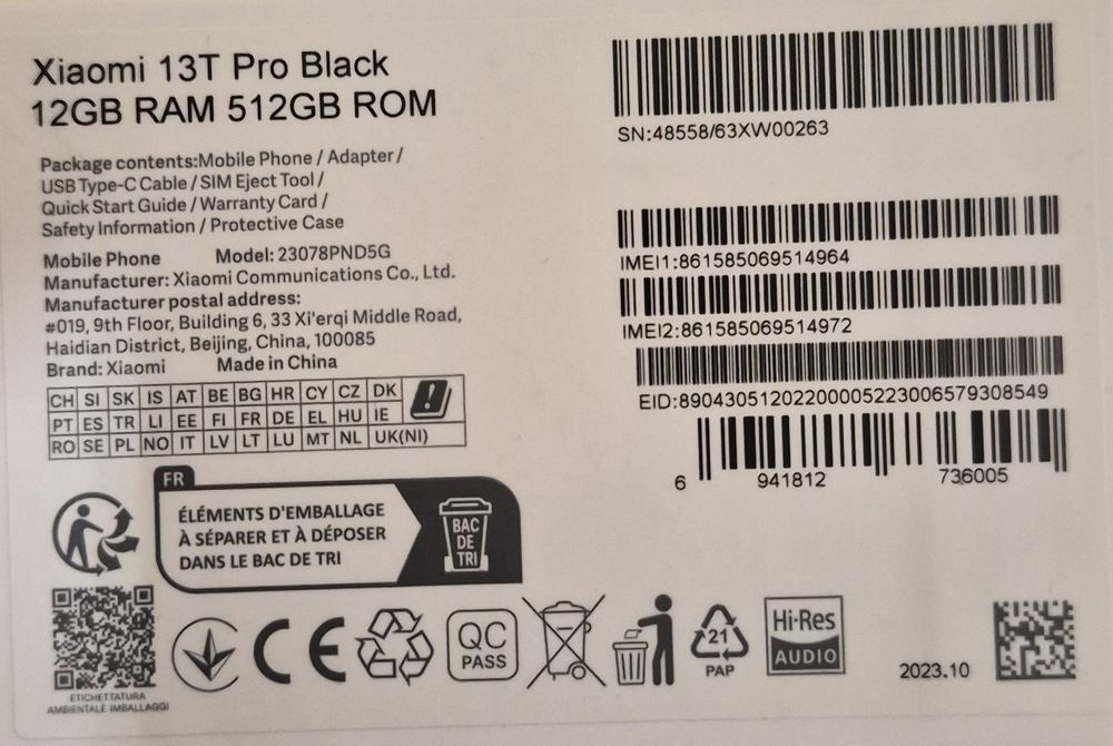 Xiaomi 13T PRO 5G