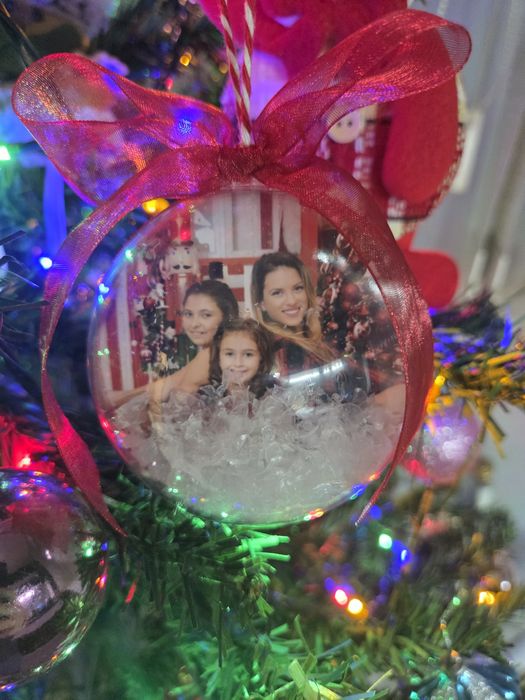 Коледна топка със снимка