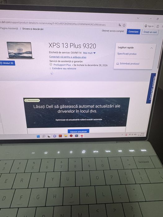 XPS 9320 PLUS 32 GB DDR 5 TouchScreen 4K  i7-1360P NOU Garantie 1 AN