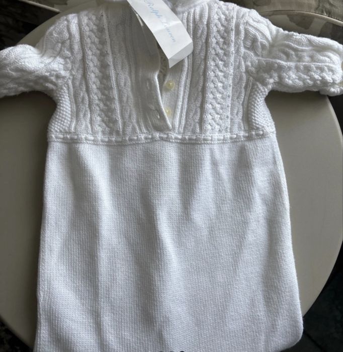 Costumas crosetat Ralph Lauren 3-6 luni