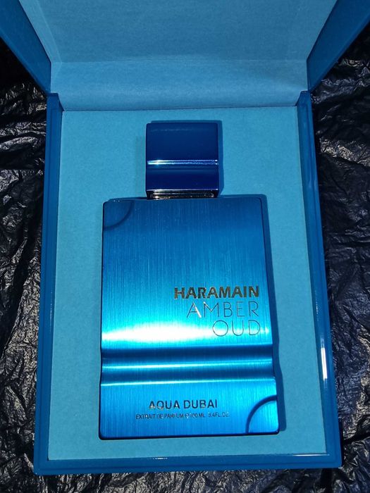 Original atir Al Haramain Amber Oud Aqua Dubai 100 ml