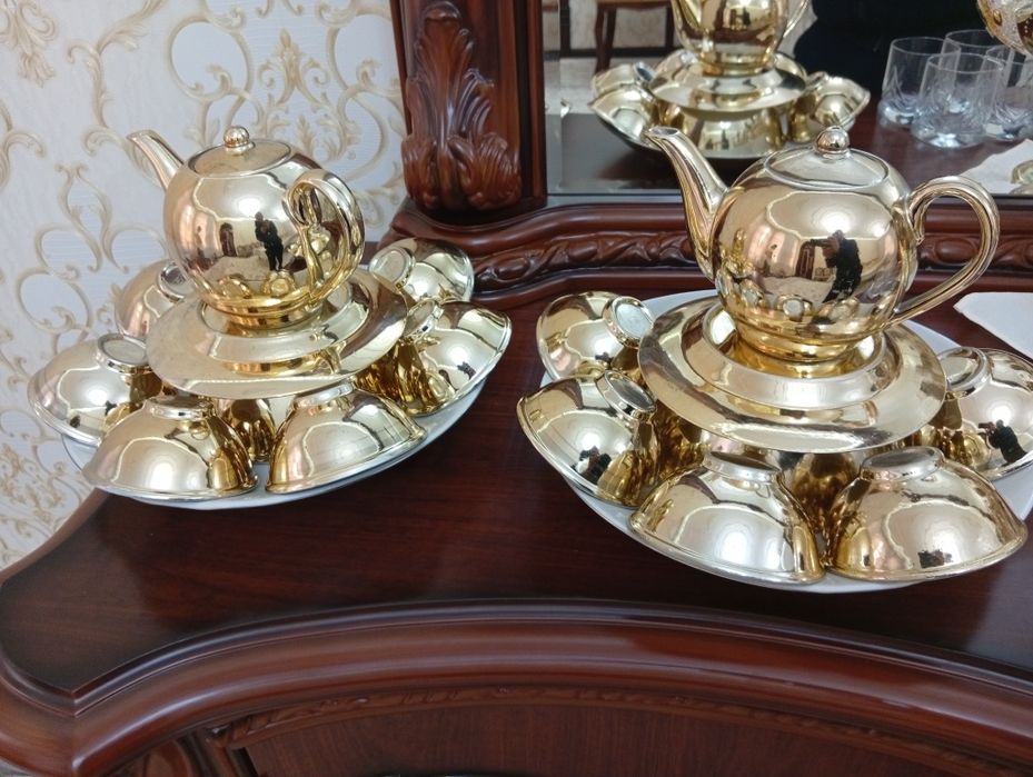 сервиз, бокаллар, чак чувга идиш, коса,