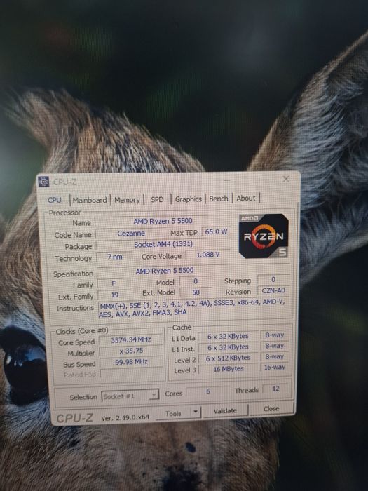 Геймърски компютър ryzen 5 5500 | RTX 3060 TI | 16 gb RAM