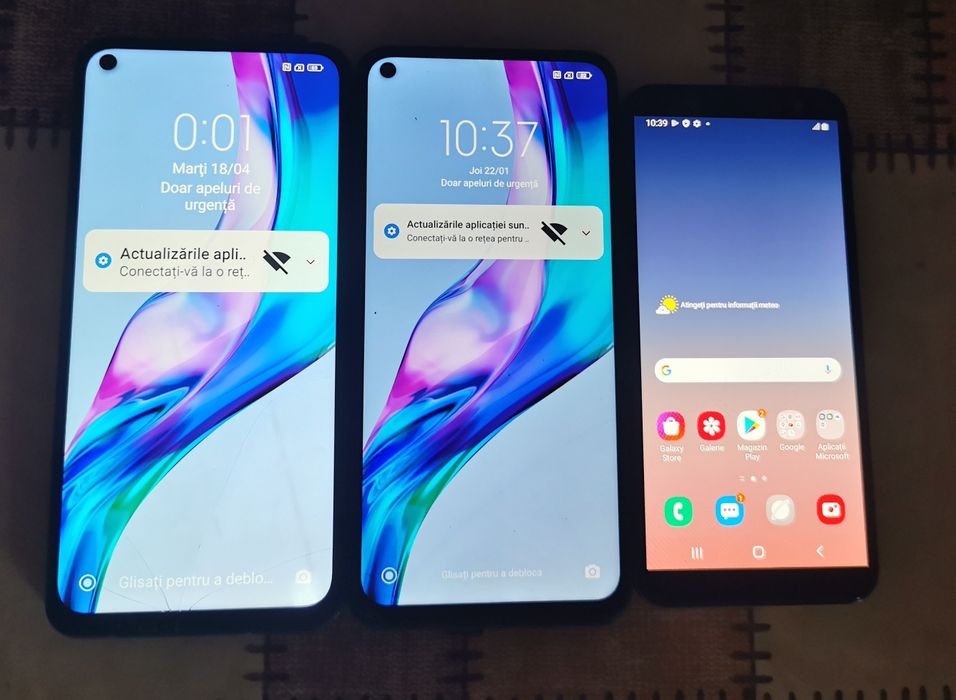 Vând câteva telefoane fisurate dar funcționale și un Ipad