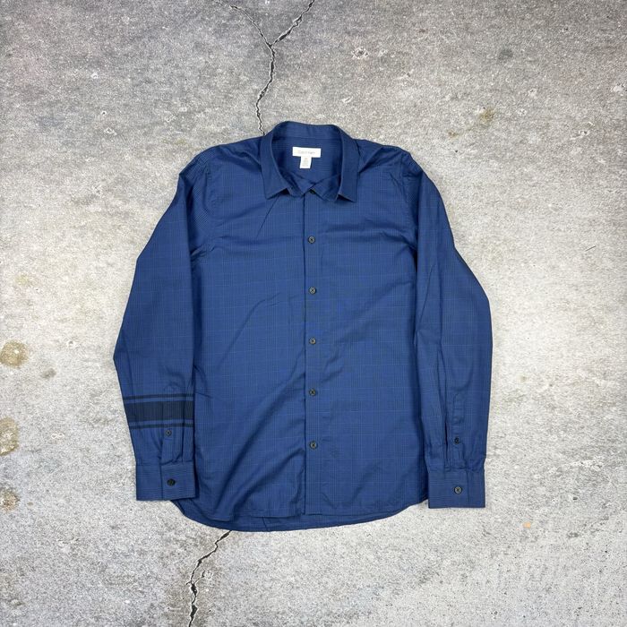 Мъжка риза Calvin Klein – Тъмносиньо каре - Размер М