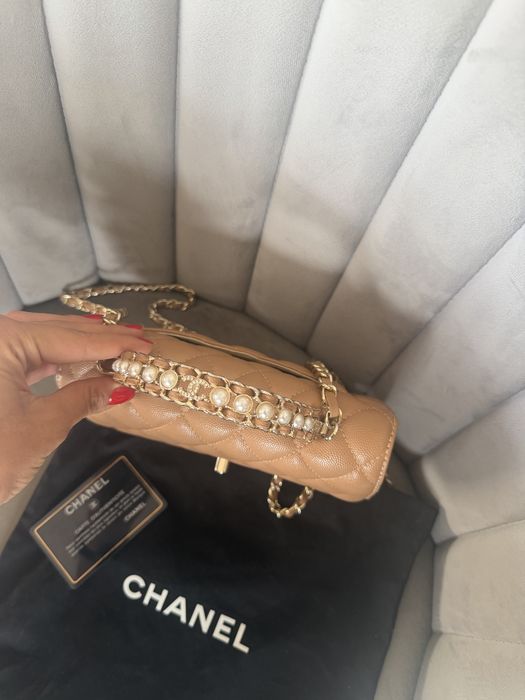Chanel чанта естествена телешка кожа