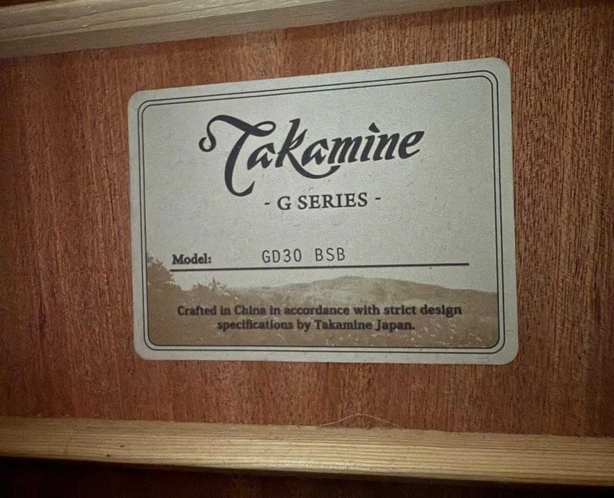 Chitara acustica dreadnought Takamine GD30, garantie iulie 2027