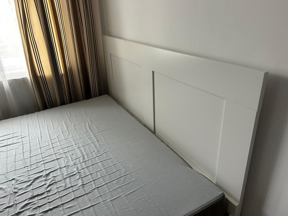 Pat dublu IKEA BRIMNES+saltea