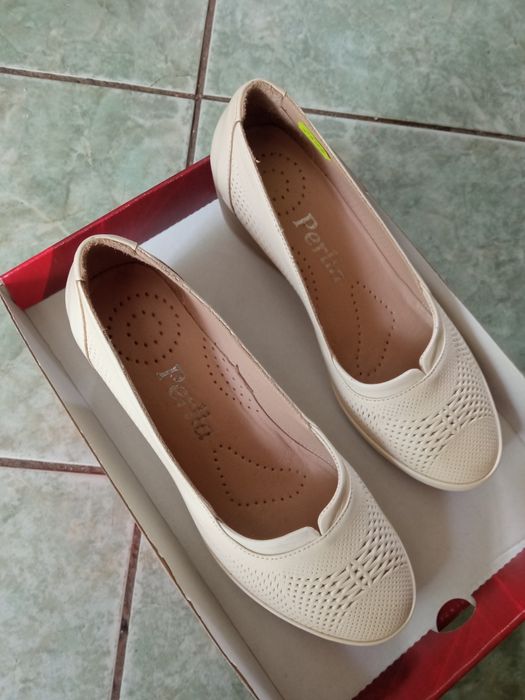 Pantofi dama din piele naturala -Perlla-