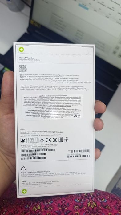 Смартфон Apple iPhone 17 Pro Max 256ГБ(nano Sim+e Sim) Silver