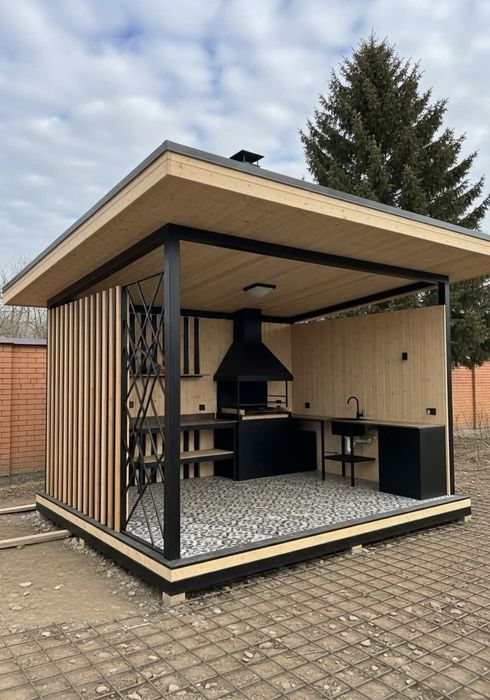 Беседка Мангал зона под ключ