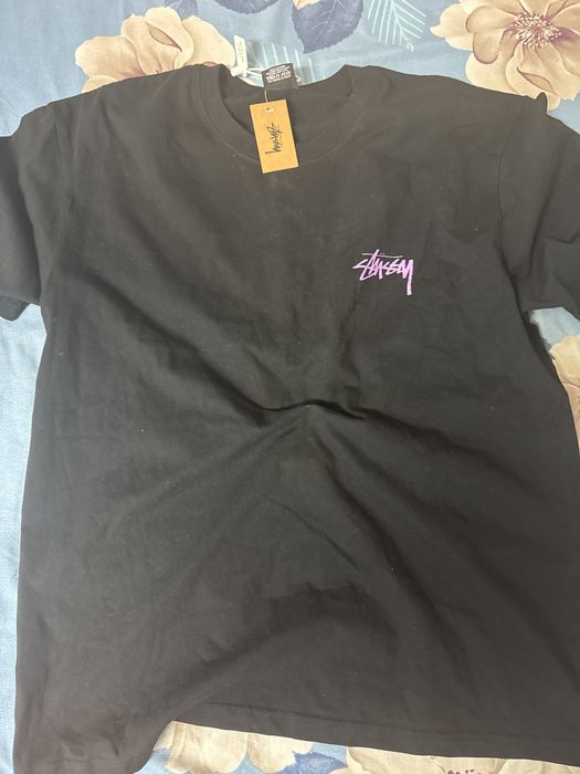 Tricou Stussy purple floral print