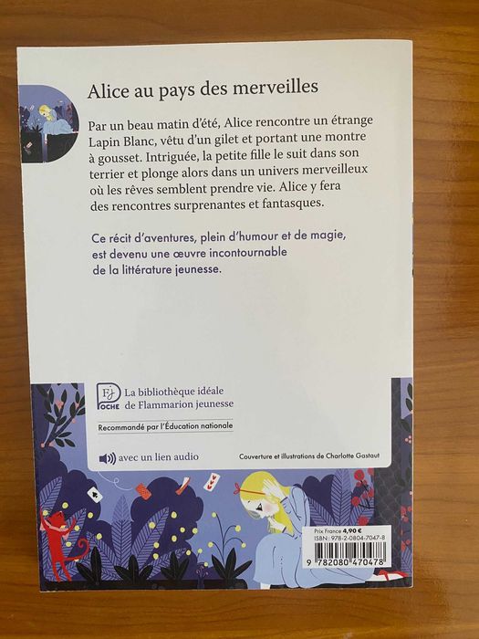 Carte in franceza: Alice in tara minunilor