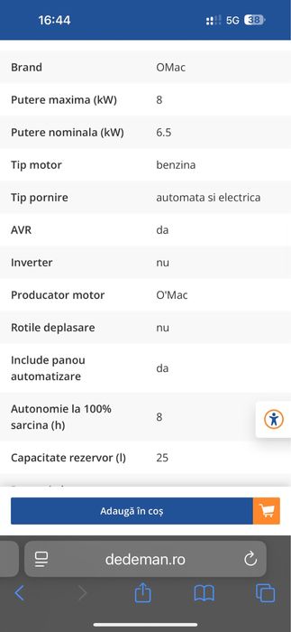 Generator monofazic ats panouri fotovoltaice