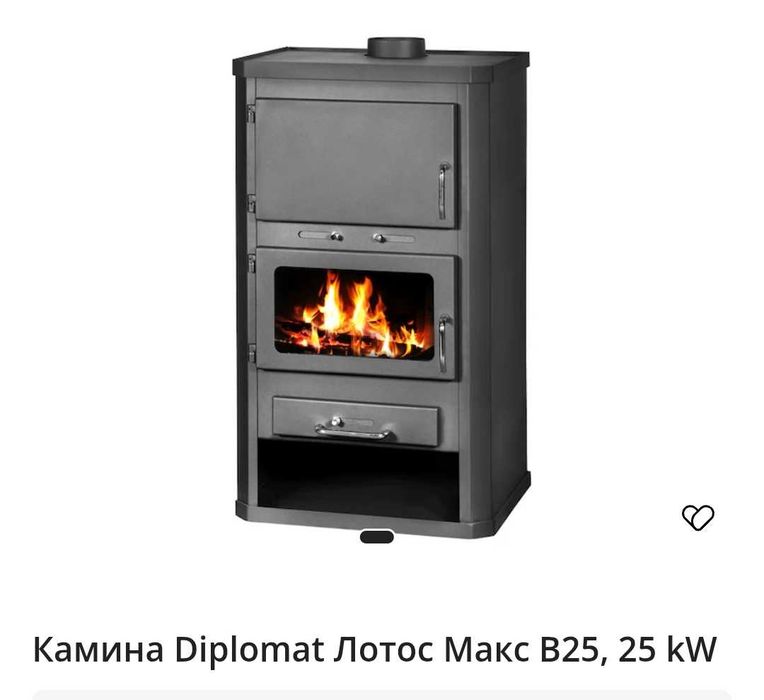 Камина Diplomat Лотос Макс В25,25 kw