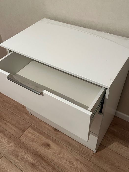 Белый МДФ комод [80 х 48.5 х 91]