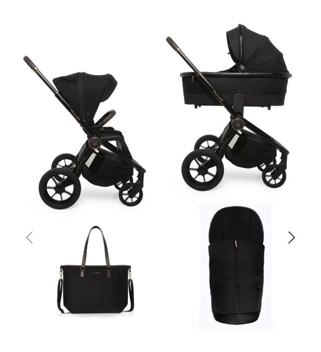 Cărucior 2-în-1 Muuvo Quick SE2 Chrome Black + accesorii – preț 2.600