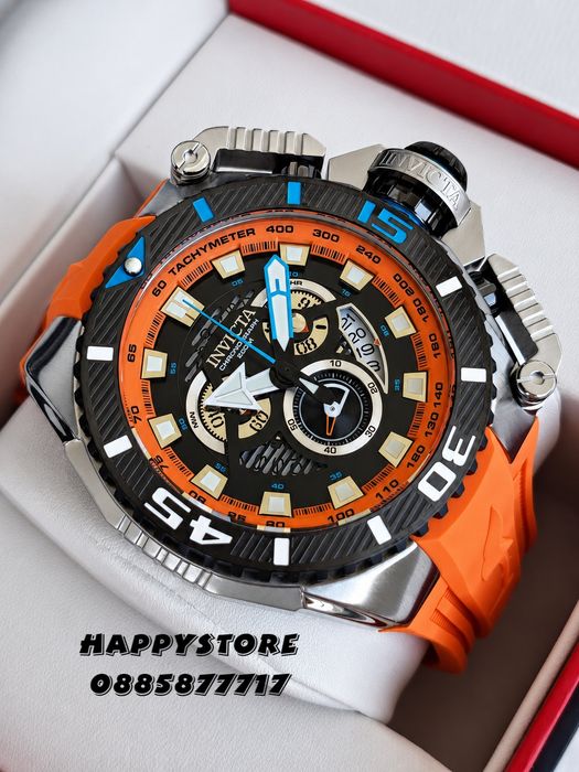 INVICTA Optimus Orange 66 mm, Инвикта нов мъжки часовник