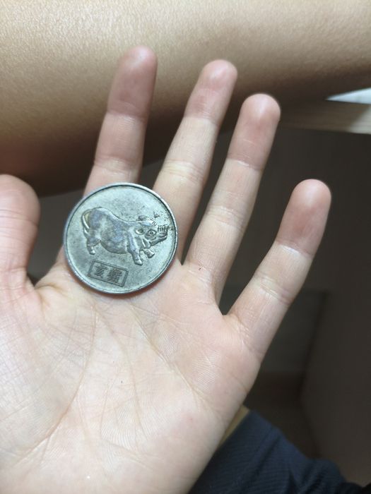 Монета со знаками зодиака на китайском