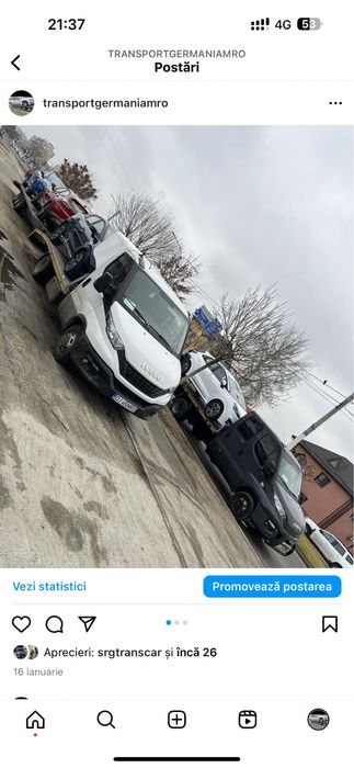 Transport auto pe platforma Germania Belgia Olanda Danemarca