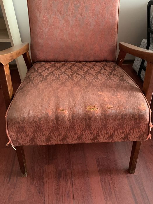 Scaun tapitat, 2 bucati