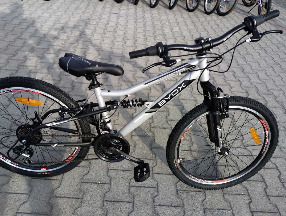 BYOX Велосипед 24" ADVENTURA сив