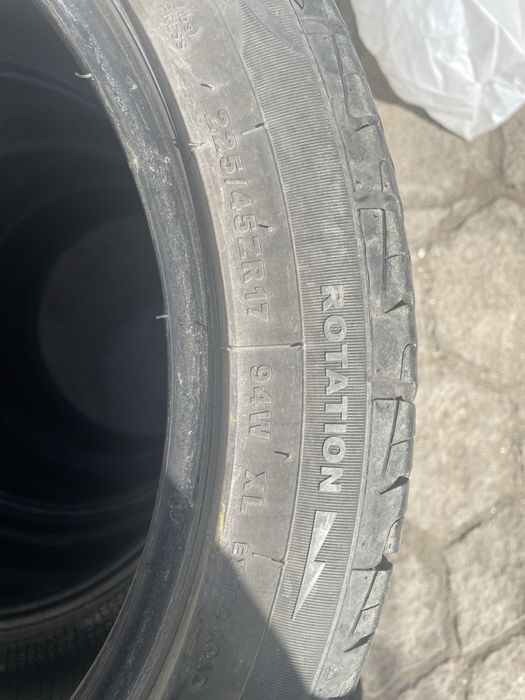 Продаются Б/ушины размером225*45*r17