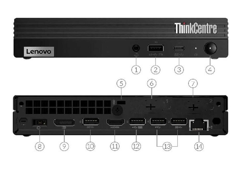 Компютър Lenovo M60E Tiny i5-1035G1 8GB 256GB NVMe SSD с до 24 МЕСЕЦА ГАРАНЦИЯ WINDOWS 11 PRO
