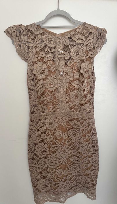 Рокля Beige Grey Lace | S размер | AVIN