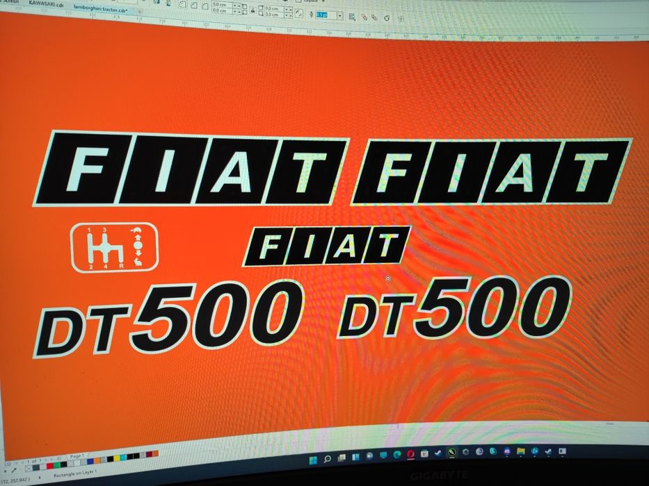 Kit stickere tractor, fiat universal dt 500 jil 700 640dtc 640 600 550