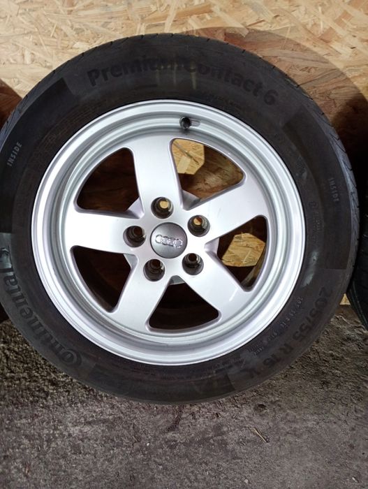 AUDI оригинални джанти със летни гуми 205/55/16 7J ET35 5x112 цо66
