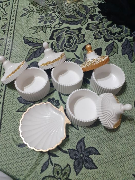 Гипсовые шкатулки 4 штуки 2000т