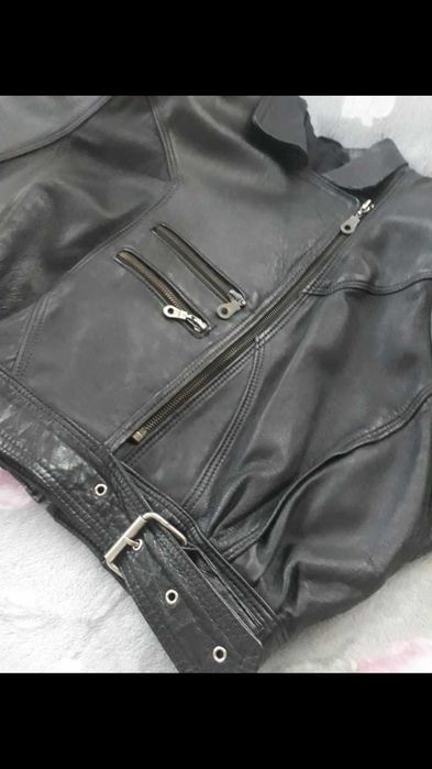 Geaca piele naturala scurta  S-M -L