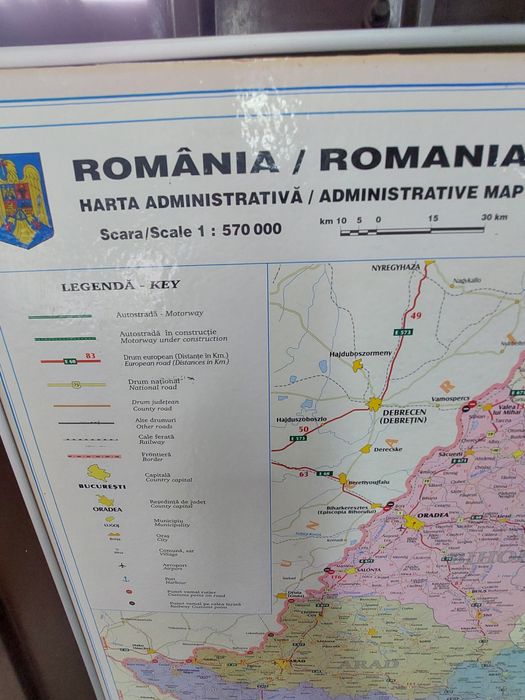 Vind harta României