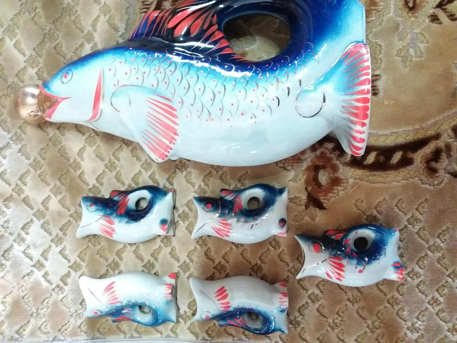 Фарфоровые рыбки СССР.