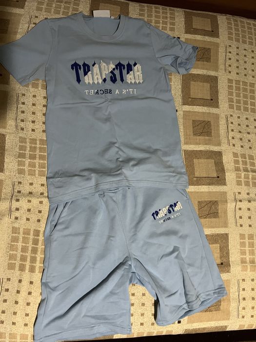 летен светло син Trapstar set