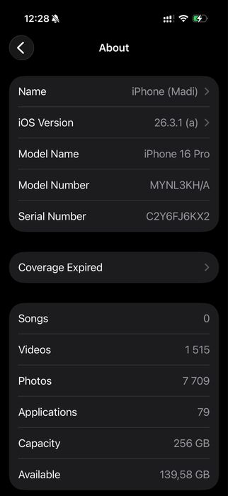 Iphone 16 pro 256gb