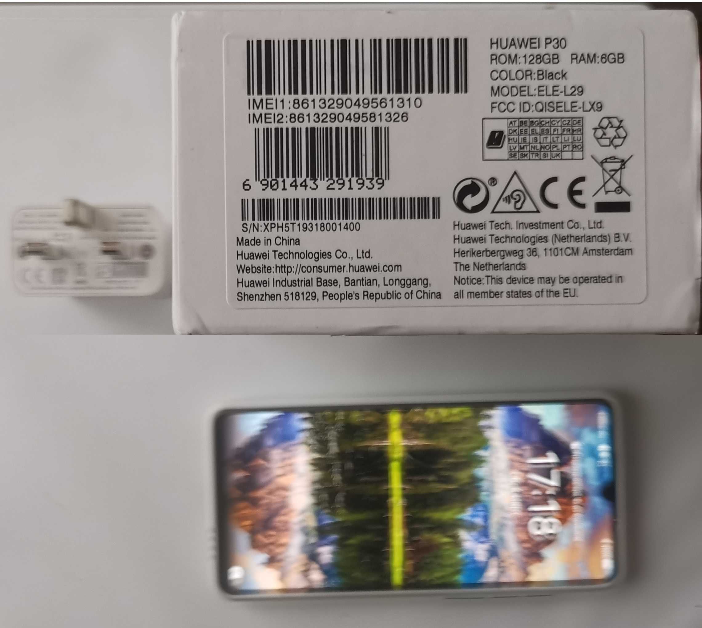 HUAWEI P30 (ELE-L29) 6GB/128GB - 6" Смартфон с 2 сим карти с всички оп ...