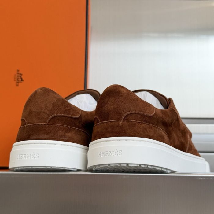 Adidasi Hermes Day Brown Originali  ! Premium Luxury -Piele intoarsa naturala 100% -Colectia noua !