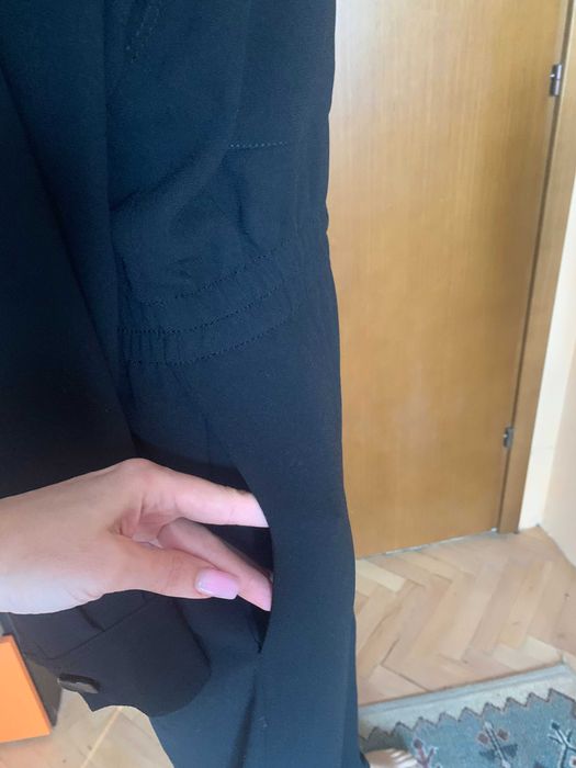 Черен гащеризон Zara с ефектен цип, размер S/M