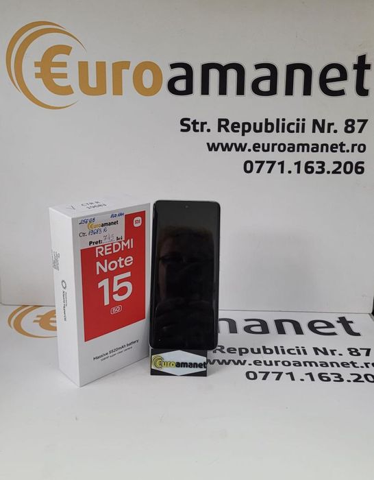 Telefon Mobil Xiaomi REDMI Note 15 Pro, 8GB RAM, 256GB, VERDE -G-