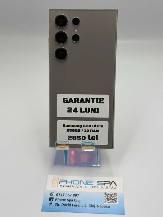 Samsung S24 Ultra 256Gb 12 RAM- Din magazin,cu garantie! RATE TBI !