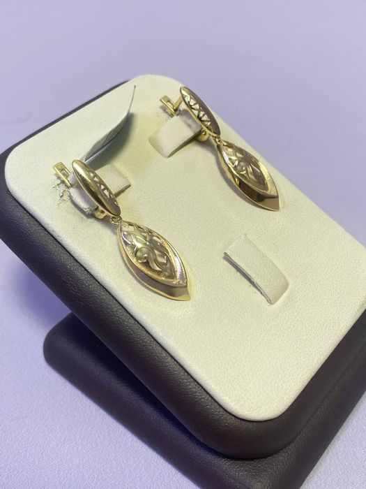Серьги из желтого золота / СТ30908