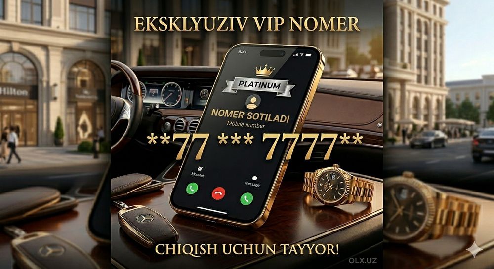 Gold nomer sotiladi 77***7777