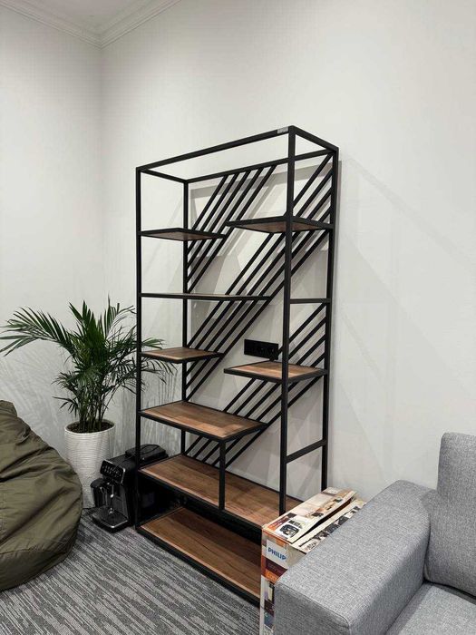 Стеллаж Полка для дома и офиса Лофт Stellaj Polka uyga va ofisga Loft